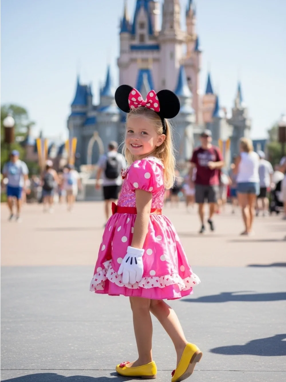 Disney mini mouse pink costume dress size 4 - Picture 1 of 5
